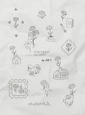 25 de Abril temporary tattoo sheet — carnations and line drawings